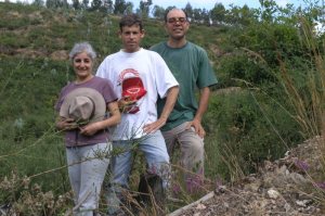 Voluntários deste dia de visita e trabalho