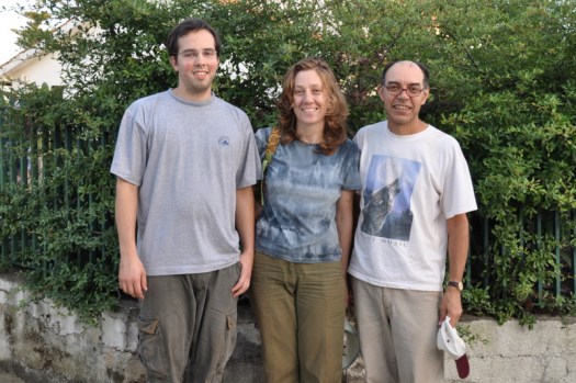 Os voluntários, já cá em baixo