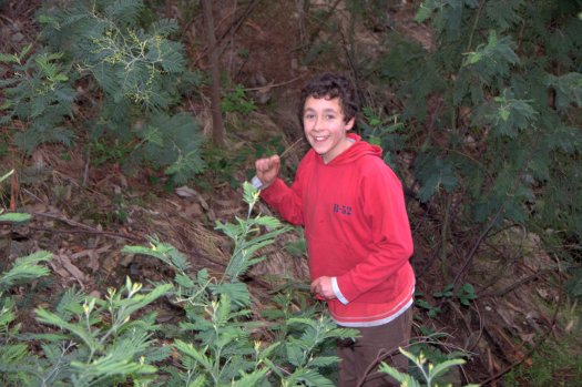 Jovem voluntário satisfeito