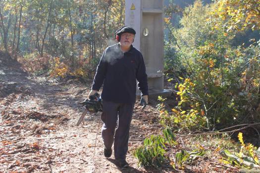 Voluntário bem "armado" e equipado