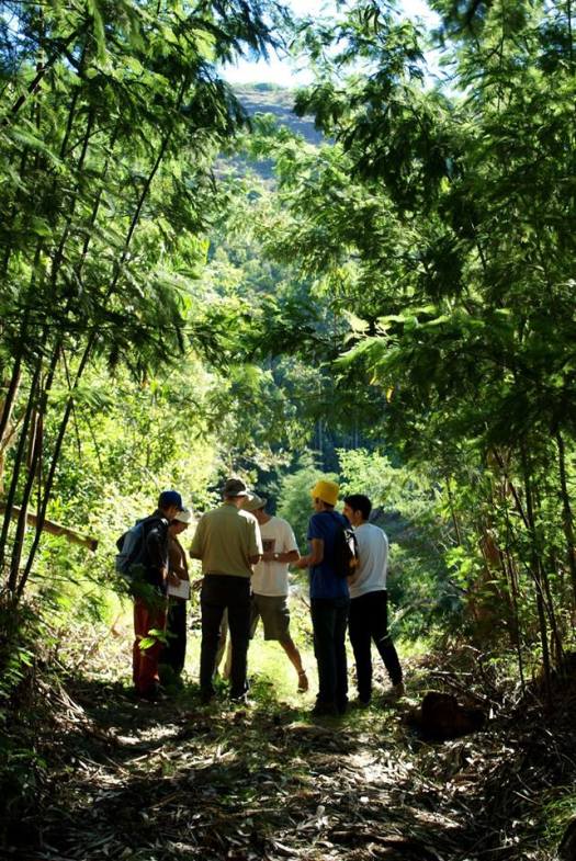 Chegada ao terreno da Quercus nas Bicas de Aguadalte