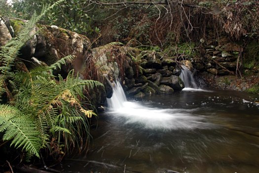A represa de onde partia a levada